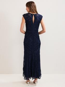 Phase Eight Khiana Floral Maxi Dress - view 2, Navy