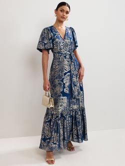 Phase Eight Azale Floral Maxi Dress, Blue