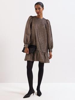 Phase Eight Frances Shift Dress, Gold, Gold