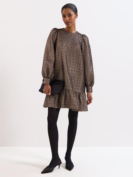 Phase Eight Frances Shift Dress, Gold, Gold