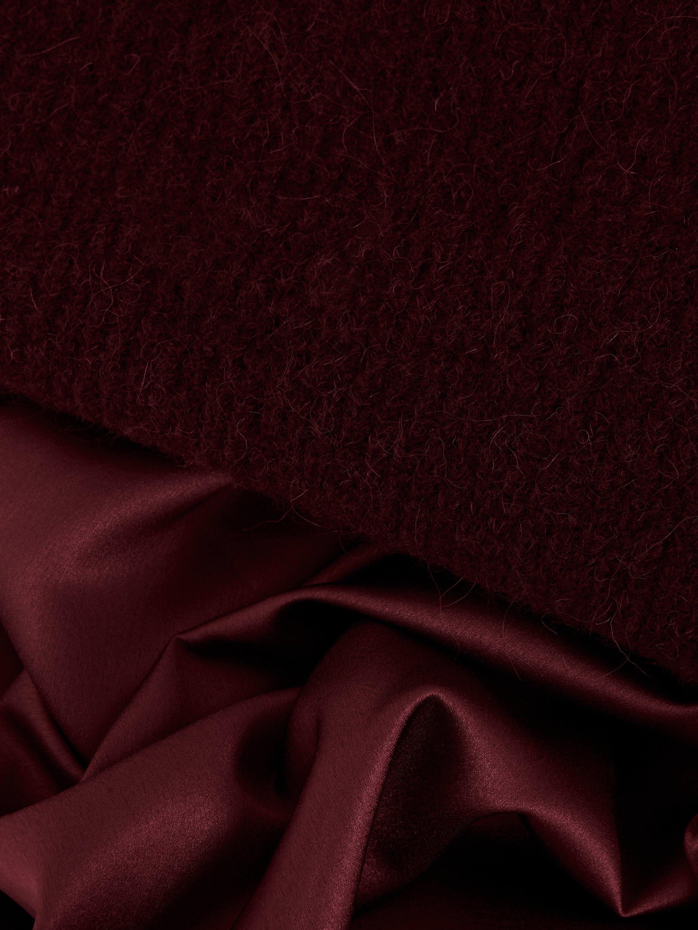 Product image 6 of 9, which shows Phase Eight Issy 2-in-1 Dress, Burgundy, 8