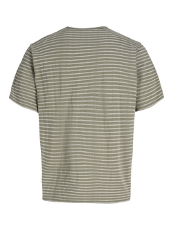 Jack & Jones Kids' Daytona Short Sleeve Stripe T-Shirt, Vetiver/White - view 2, Vetiver/White