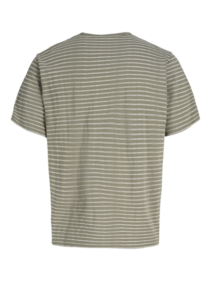 Jack & Jones Kids' Daytona Short Sleeve Stripe T-Shirt, Vetiver/White - view 2, Vetiver/White