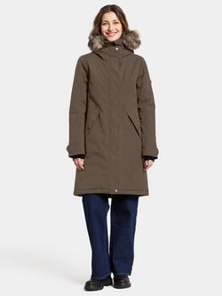 Didriksons Erna Water & Windproof Parka - view 2, Mocha Brown