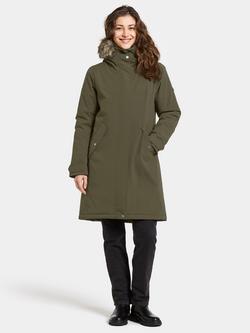 Didriksons Erna Water & Windproof Parka - view 2, Deep Green