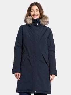 Didriksons Erna Water & Windproof Parka, Dark Night Blue