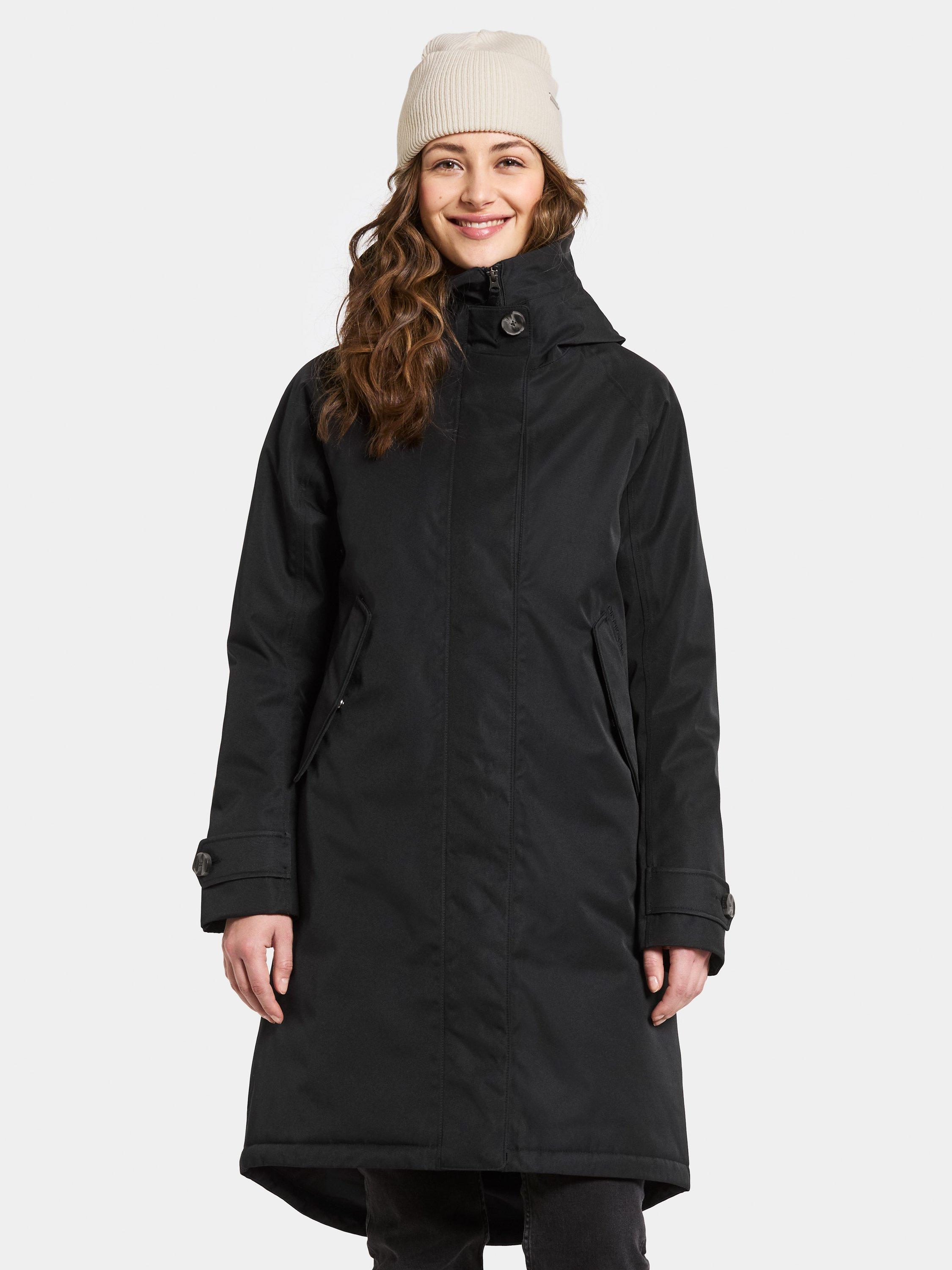 Product image 1 of 11, which shows Didriksons Luna Water & Windproof A-Line Parka, Black, 8