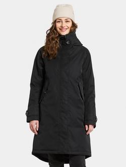 Didriksons Luna Water & Windproof A-Line Parka, Black