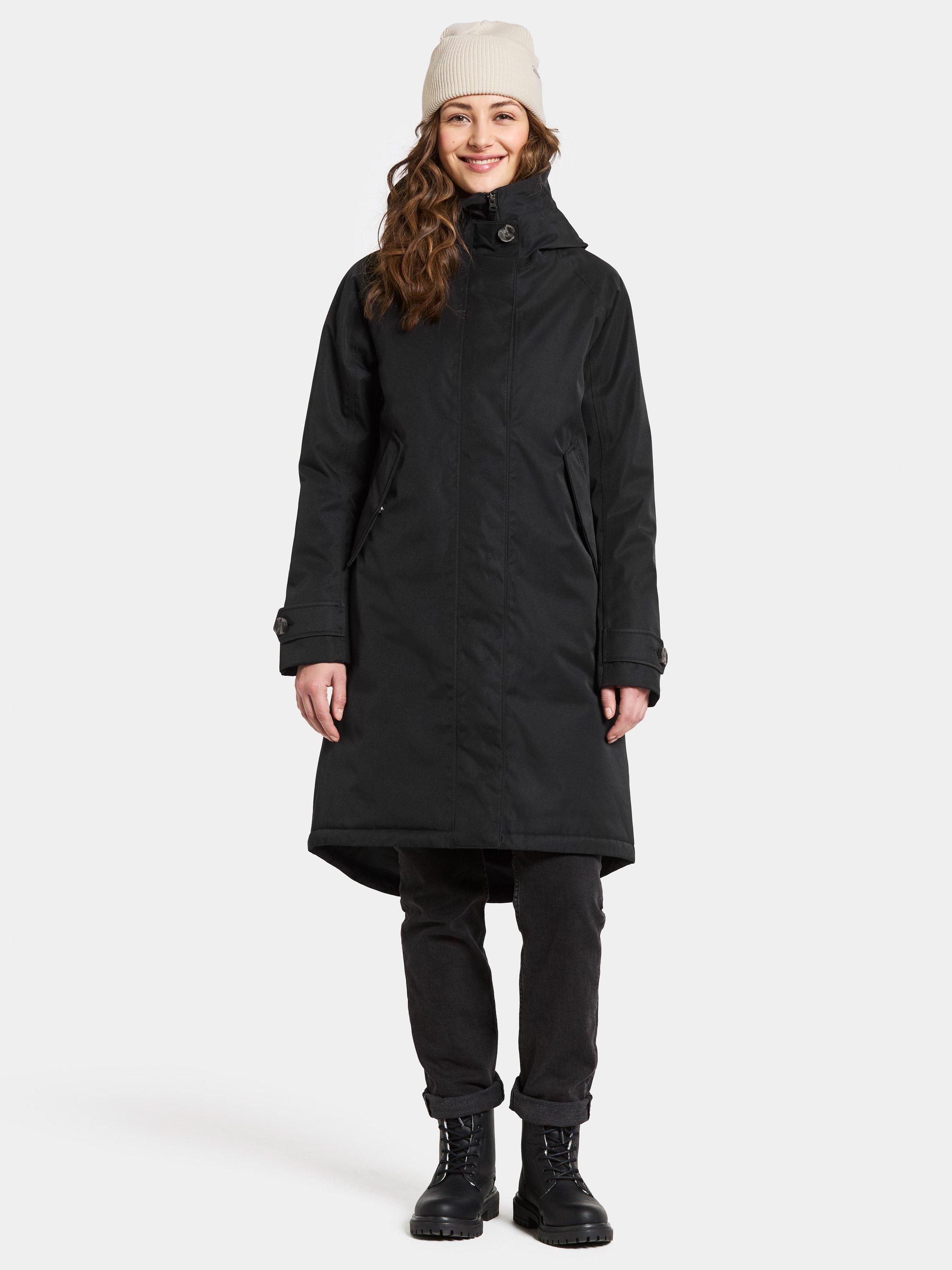 Product image 2 of 11, which shows Didriksons Luna Water & Windproof A-Line Parka, Black, 8