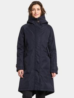 Didriksons Luna Water & Windproof A-Line Parka, Dark Night Blue