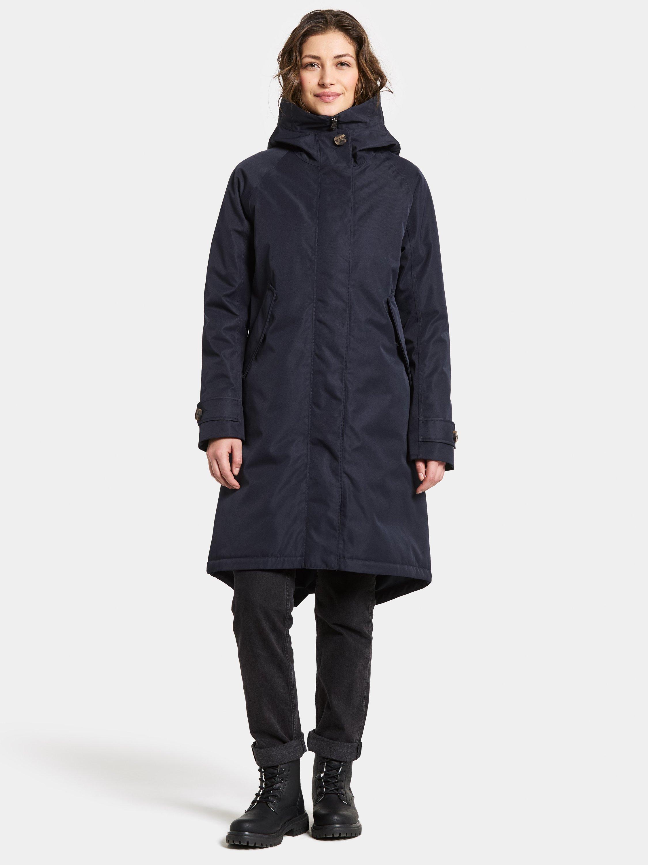 Product image 2 of 10, which shows Didriksons Luna Water & Windproof A-Line Parka, Dark Night Blue, 8