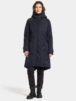 Didriksons Luna Water & Windproof A-Line Parka - view 2, Dark Night Blue