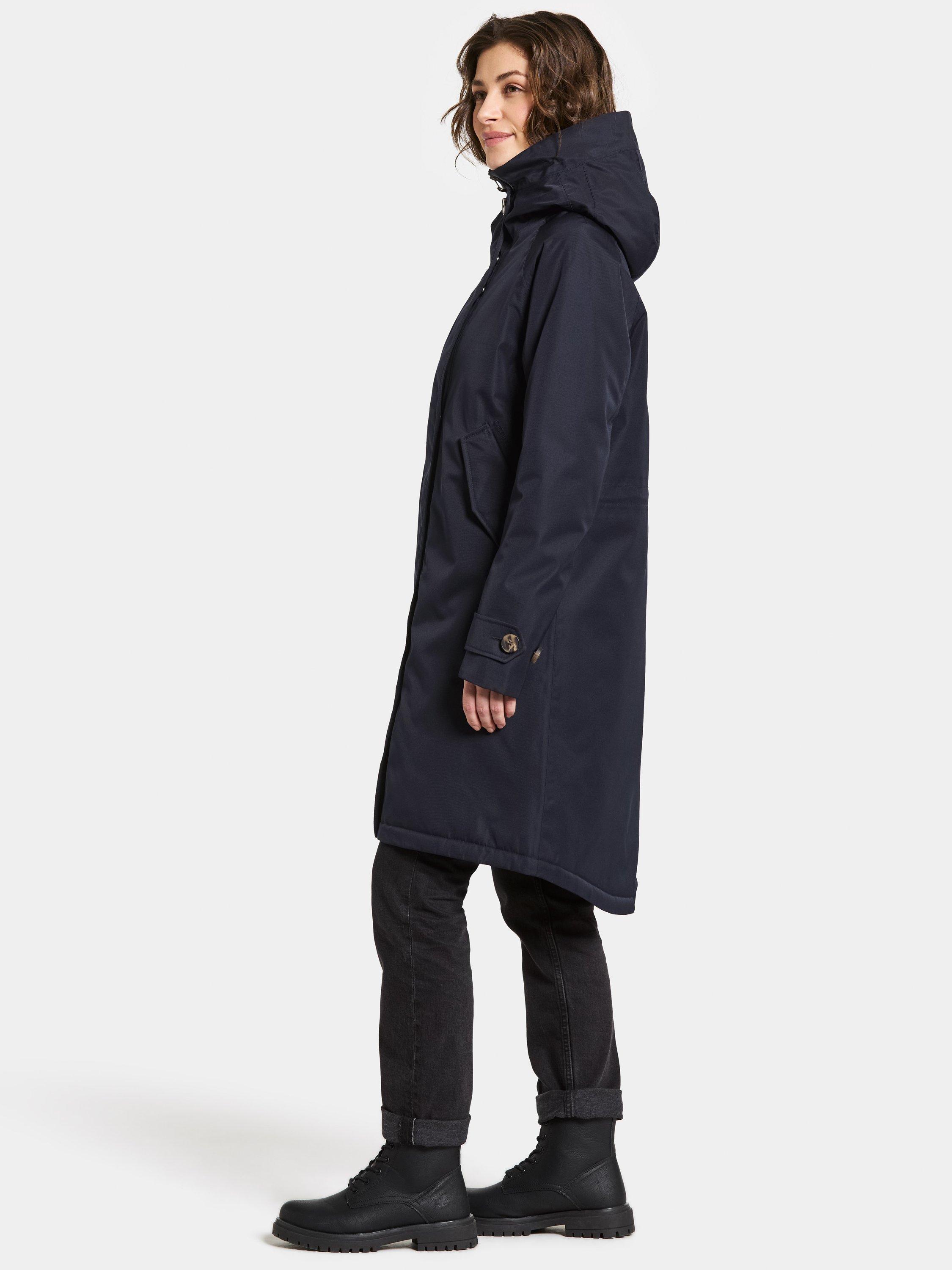 Product image 3 of 10, which shows Didriksons Luna Water & Windproof A-Line Parka, Dark Night Blue, 8
