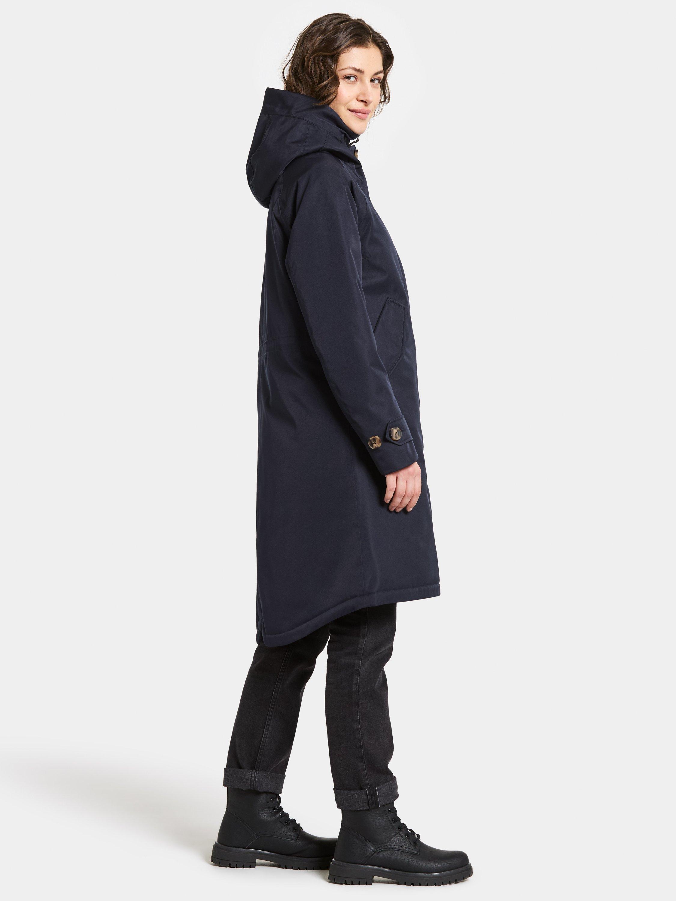 Product image 5 of 10, which shows Didriksons Luna Water & Windproof A-Line Parka, Dark Night Blue, 8