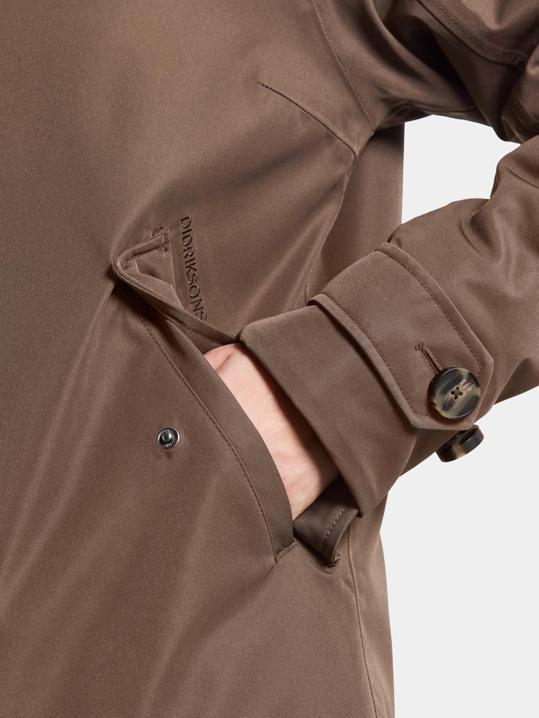 Product image 6 of 10, which shows Didriksons Luna Water & Windproof A-Line Parka, Mocha Brown, 8