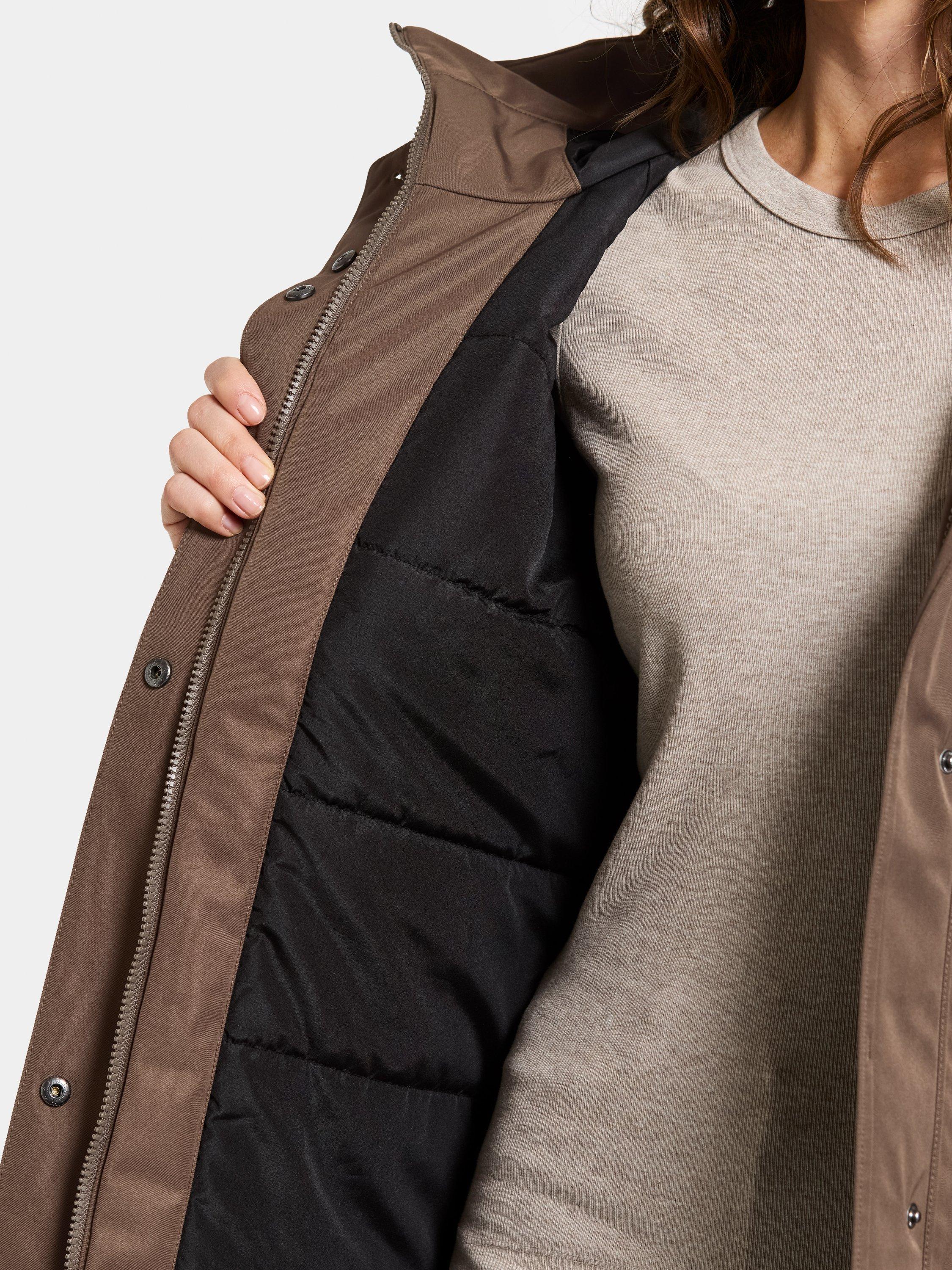Product image 8 of 10, which shows Didriksons Luna Water & Windproof A-Line Parka, Mocha Brown, 8