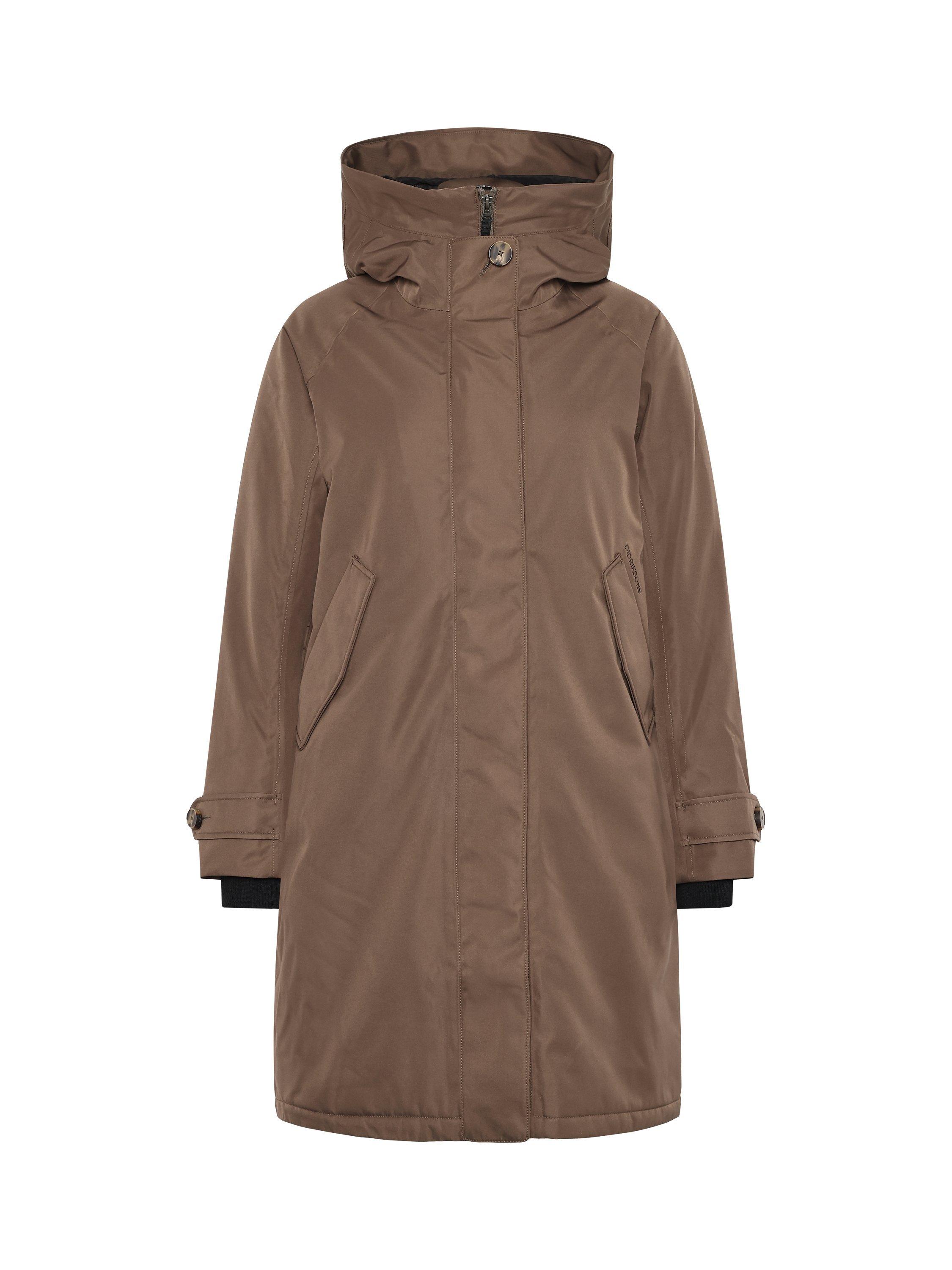 Product image 9 of 10, which shows Didriksons Luna Water & Windproof A-Line Parka, Mocha Brown, 8
