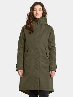 Didriksons Luna Water & Windproof A-Line Parka, Deep Green