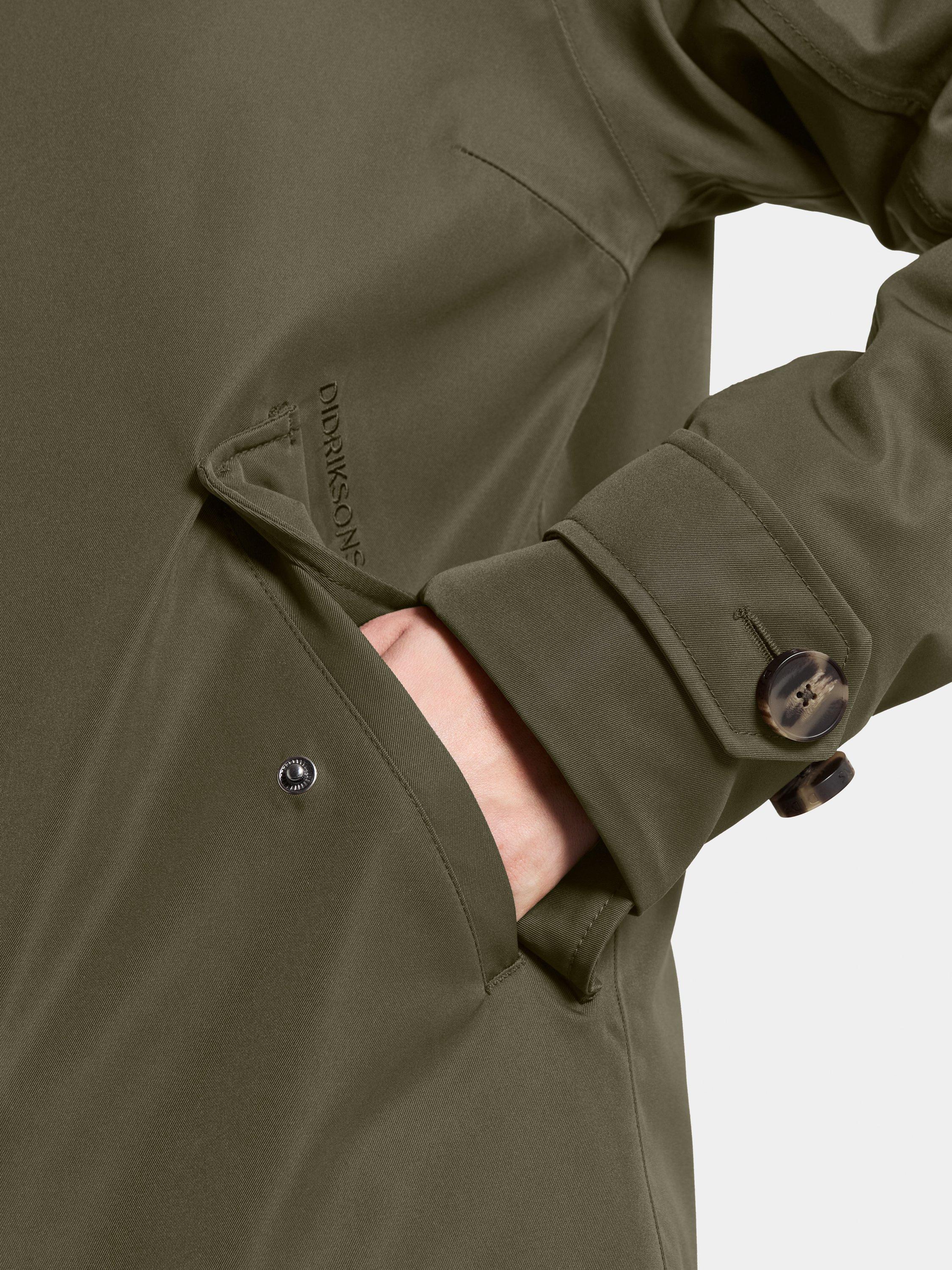 Product image 5 of 7, which shows Didriksons Luna Water & Windproof A-Line Parka, Deep Green, 8