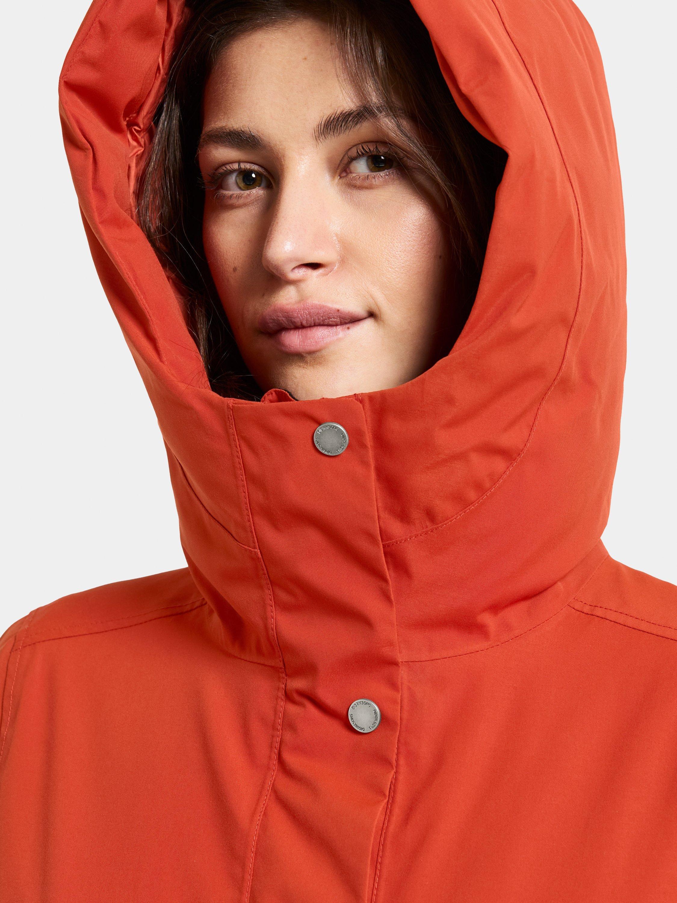 Product image 6 of 11, which shows Didriksons Melody Waterproof & Windproof Parka, Rust, 8