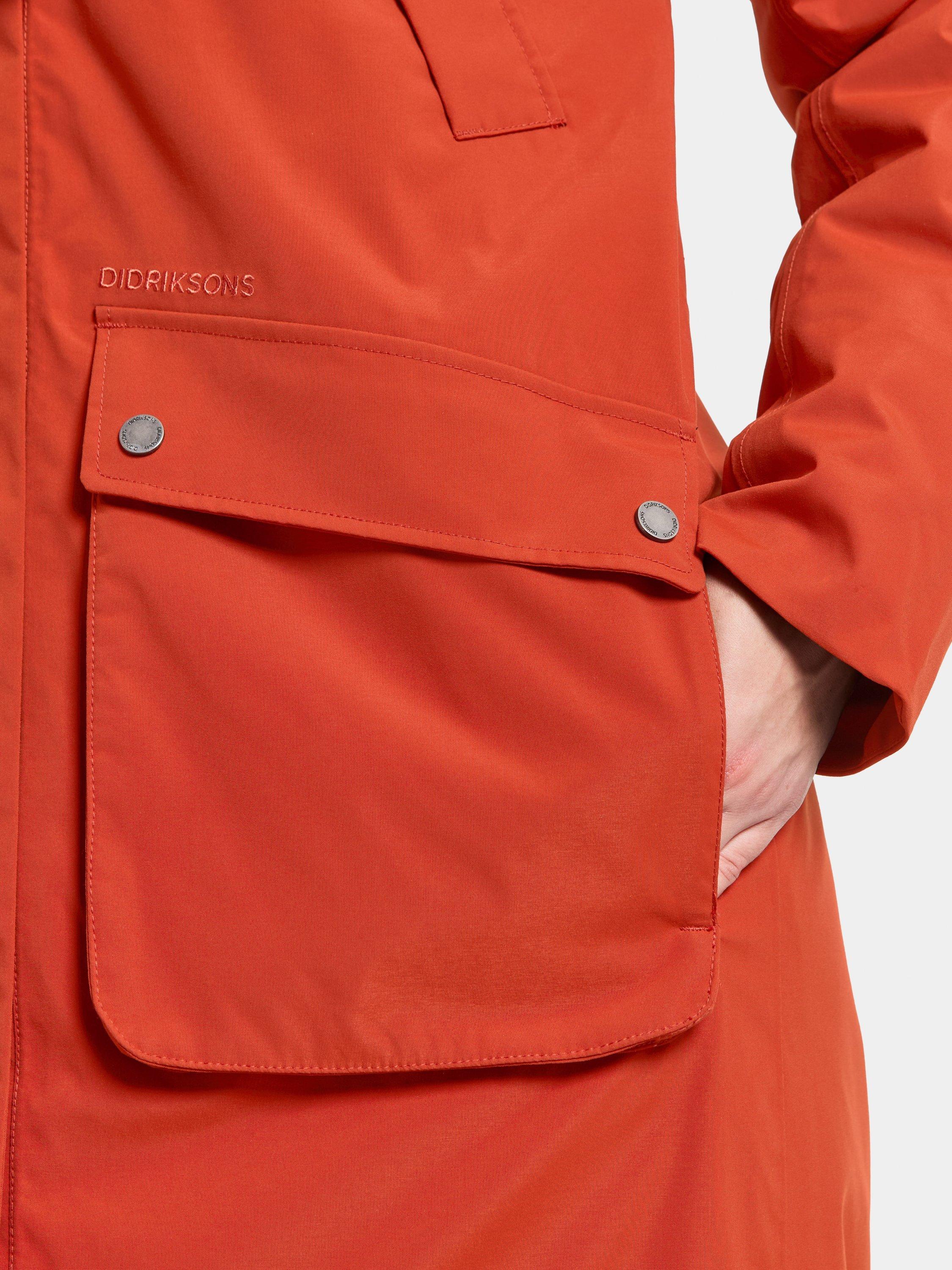 Product image 7 of 11, which shows Didriksons Melody Waterproof & Windproof Parka, Rust, 8