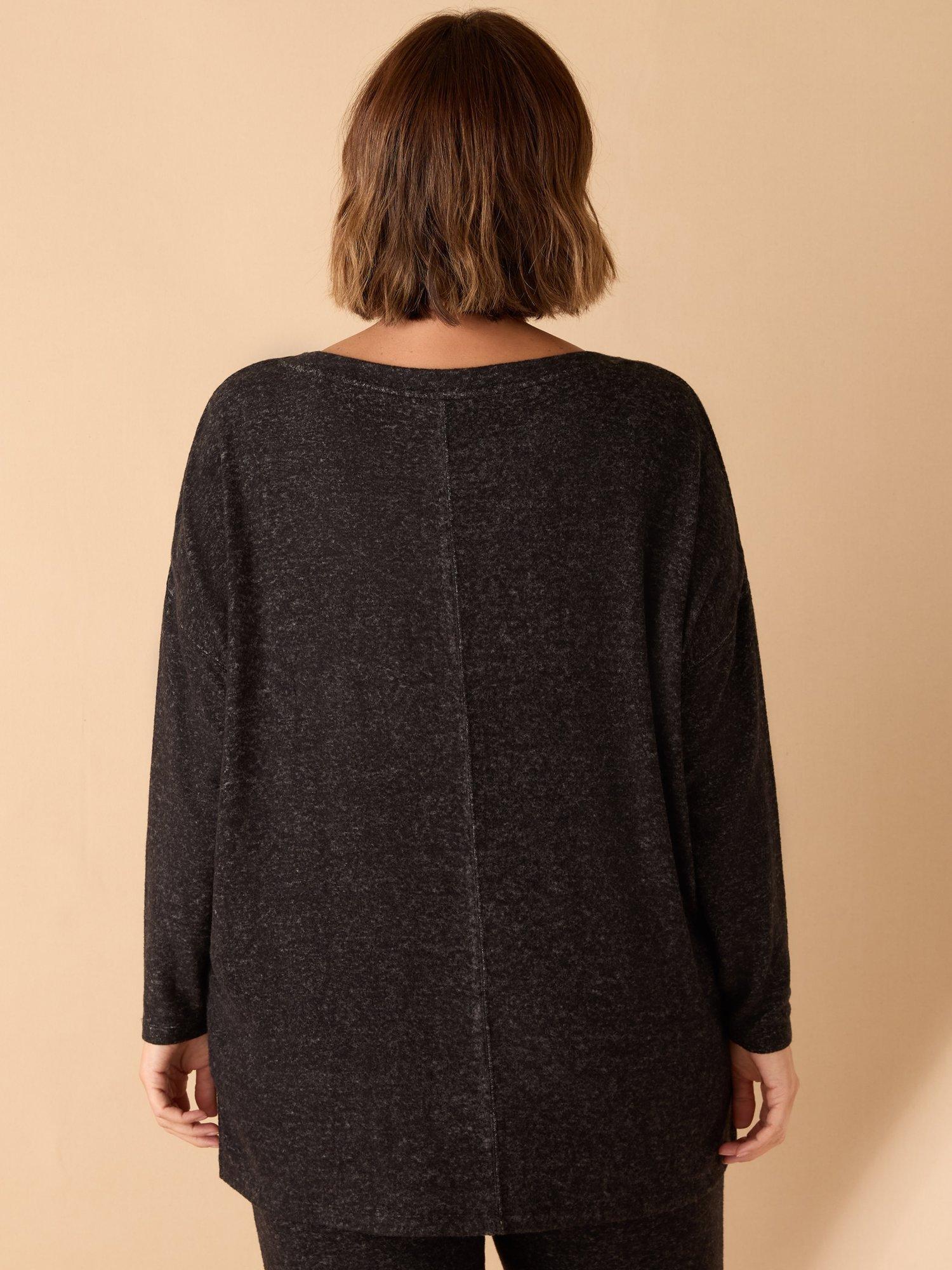 Product image 4 of 4, which shows Live Unlimited Round Neck Jumper, Grey, 16