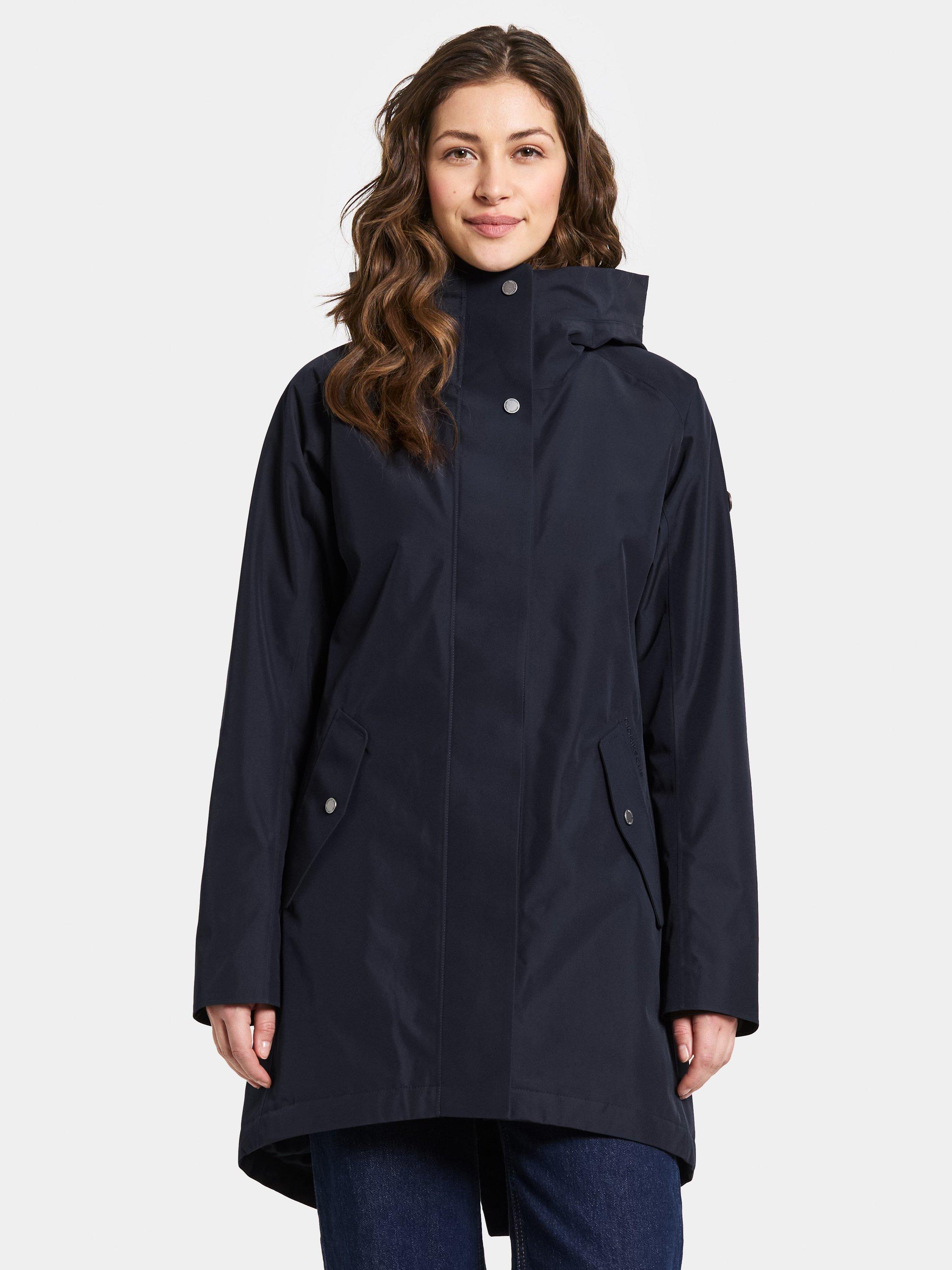 Product image 1 of 10, which shows Didriksons Alana Water & Windproof Parka, Dark Night Blue, 8