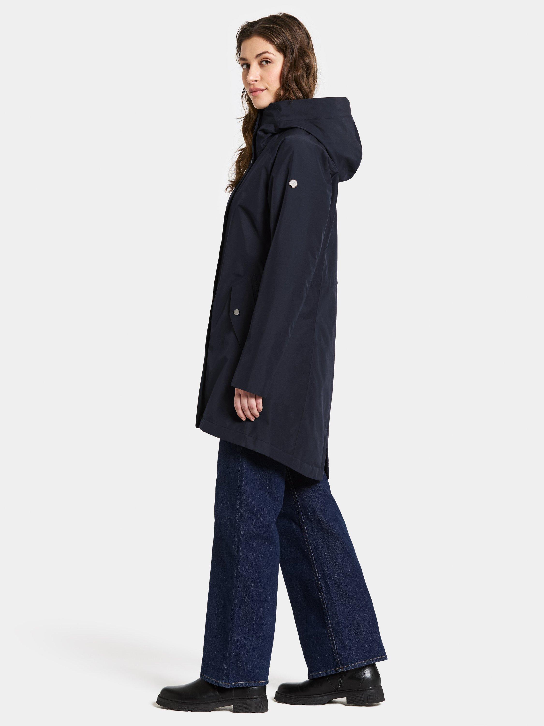 Product image 3 of 10, which shows Didriksons Alana Water & Windproof Parka, Dark Night Blue, 8