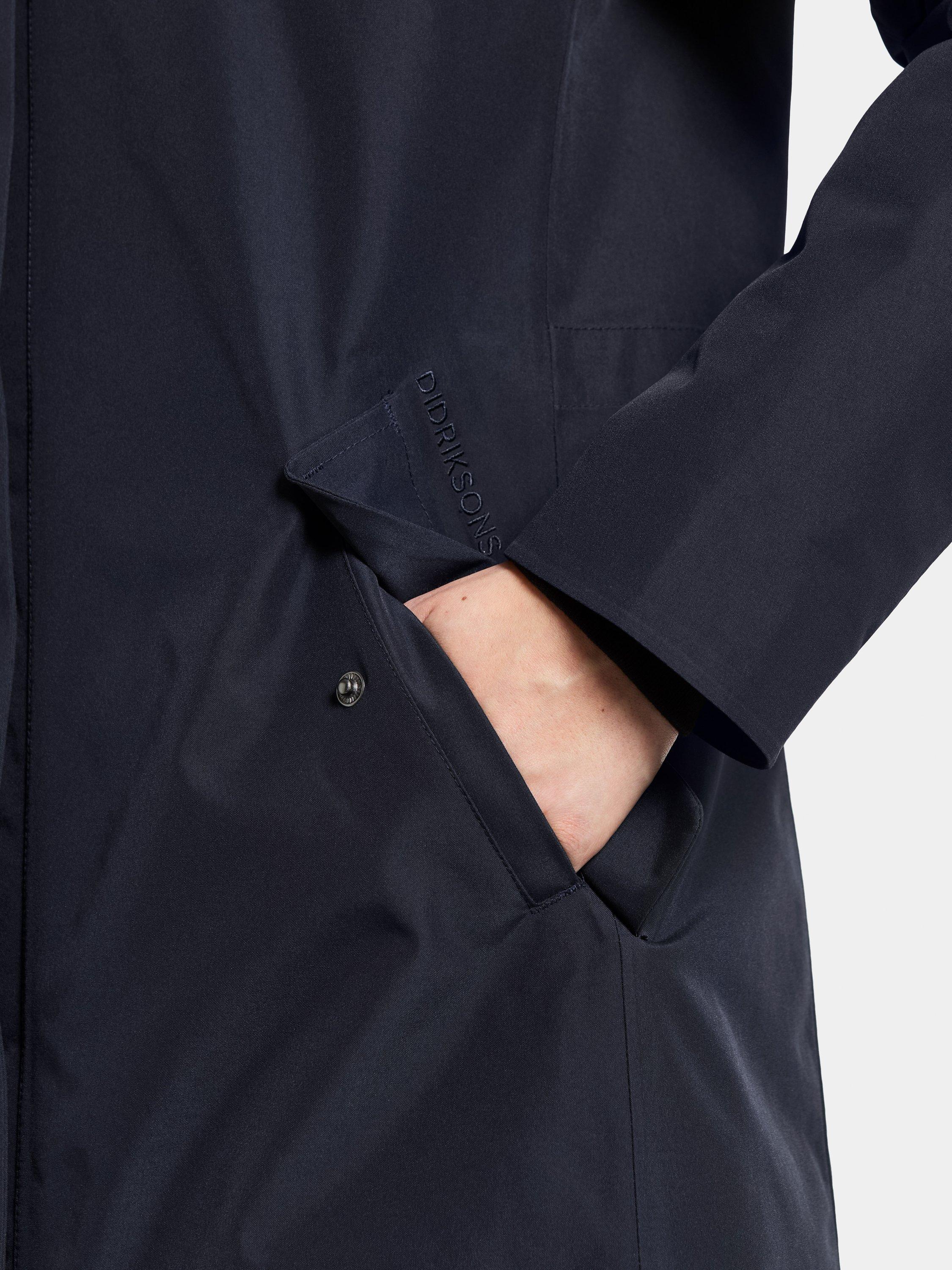 Product image 6 of 10, which shows Didriksons Alana Water & Windproof Parka, Dark Night Blue, 8