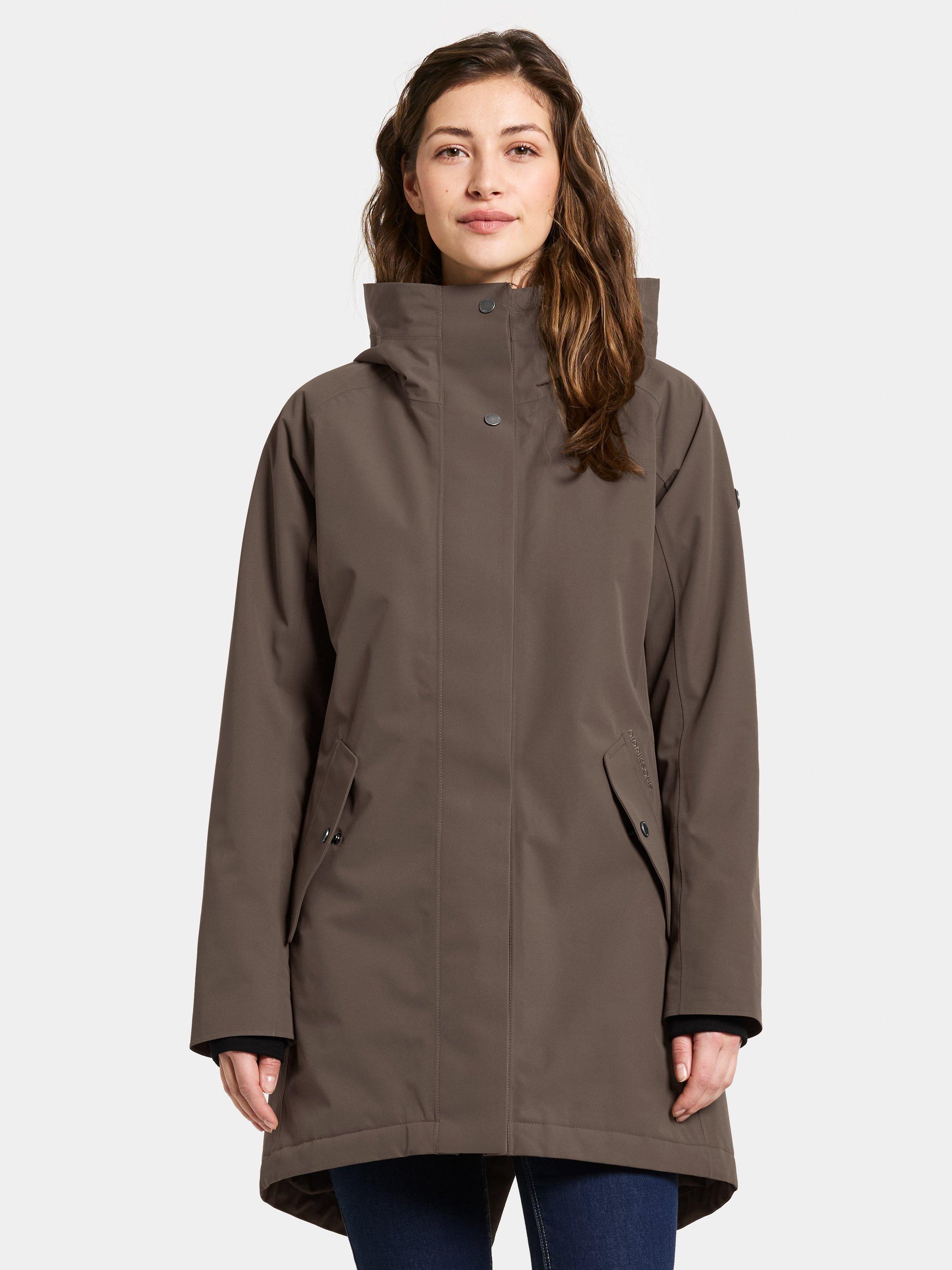 Product image 1 of 10, which shows Didriksons Alana Water & Windproof Parka, Mocha Brown, 8
