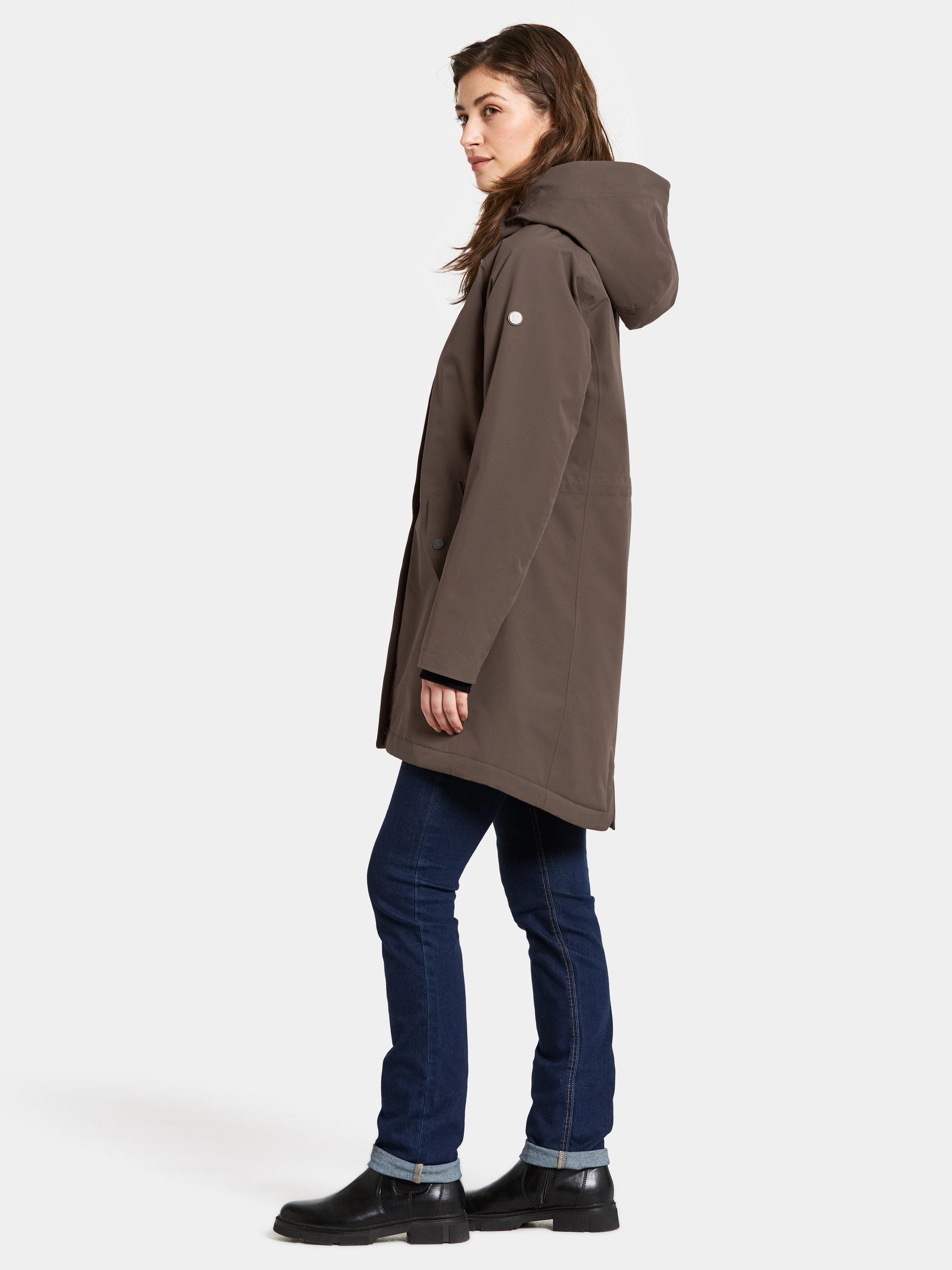 Product image 3 of 10, which shows Didriksons Alana Water & Windproof Parka, Mocha Brown, 8