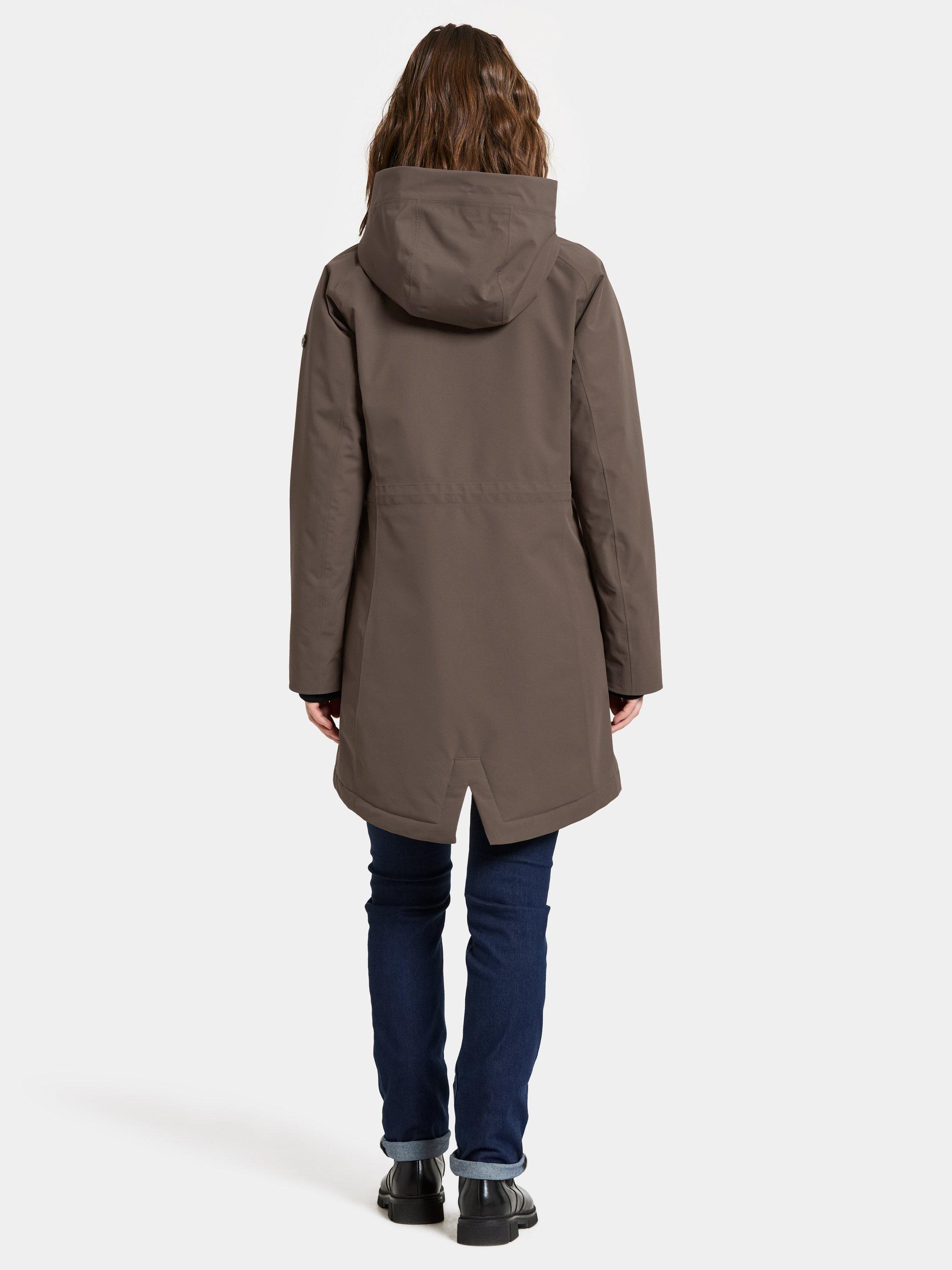 Product image 4 of 10, which shows Didriksons Alana Water & Windproof Parka, Mocha Brown, 8