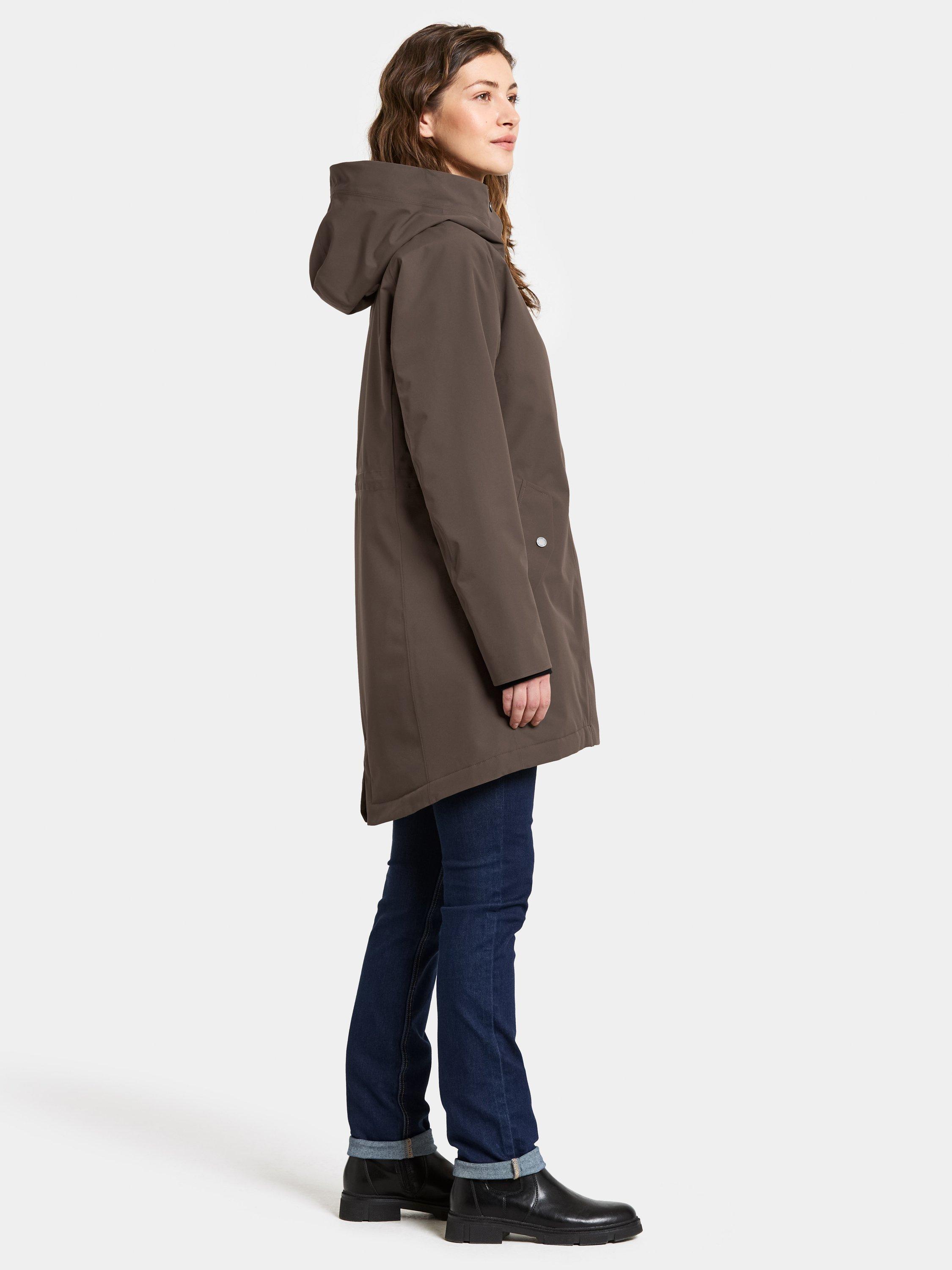 Product image 5 of 10, which shows Didriksons Alana Water & Windproof Parka, Mocha Brown, 8
