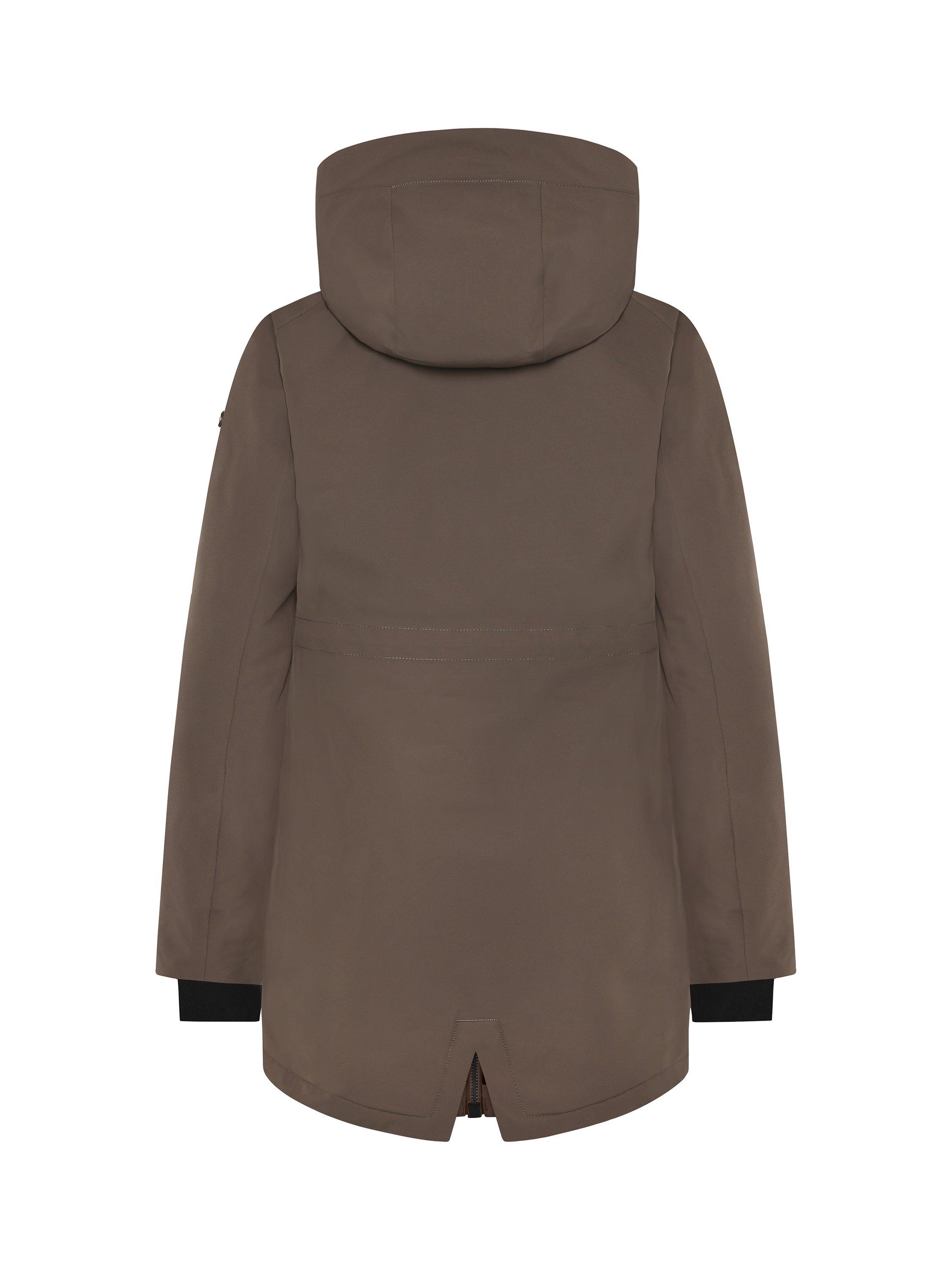 Product image 10 of 10, which shows Didriksons Alana Water & Windproof Parka, Mocha Brown, 8