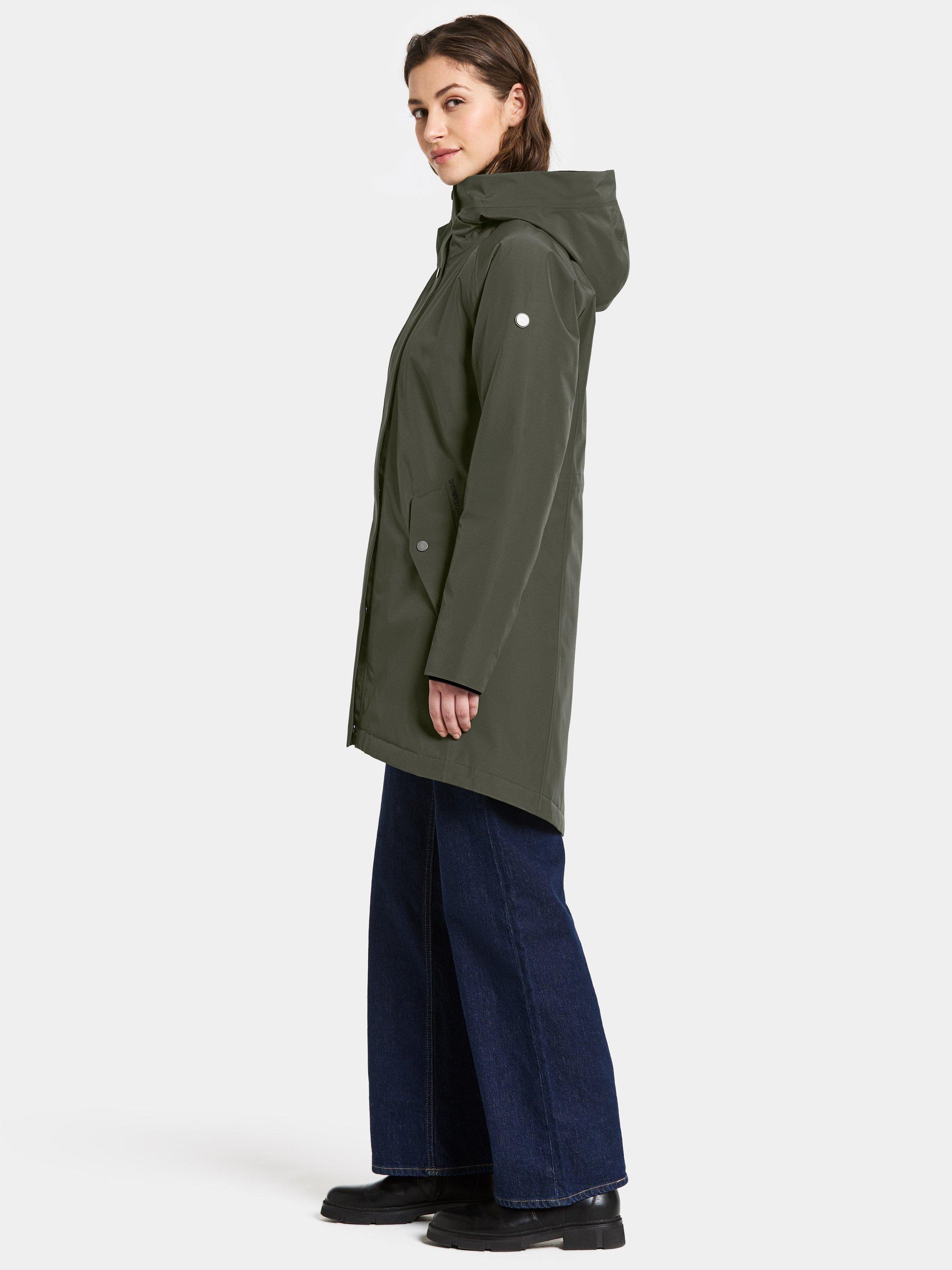 Product image 3 of 10, which shows Didriksons Alana Water & Windproof Parka, Deep Green, 8