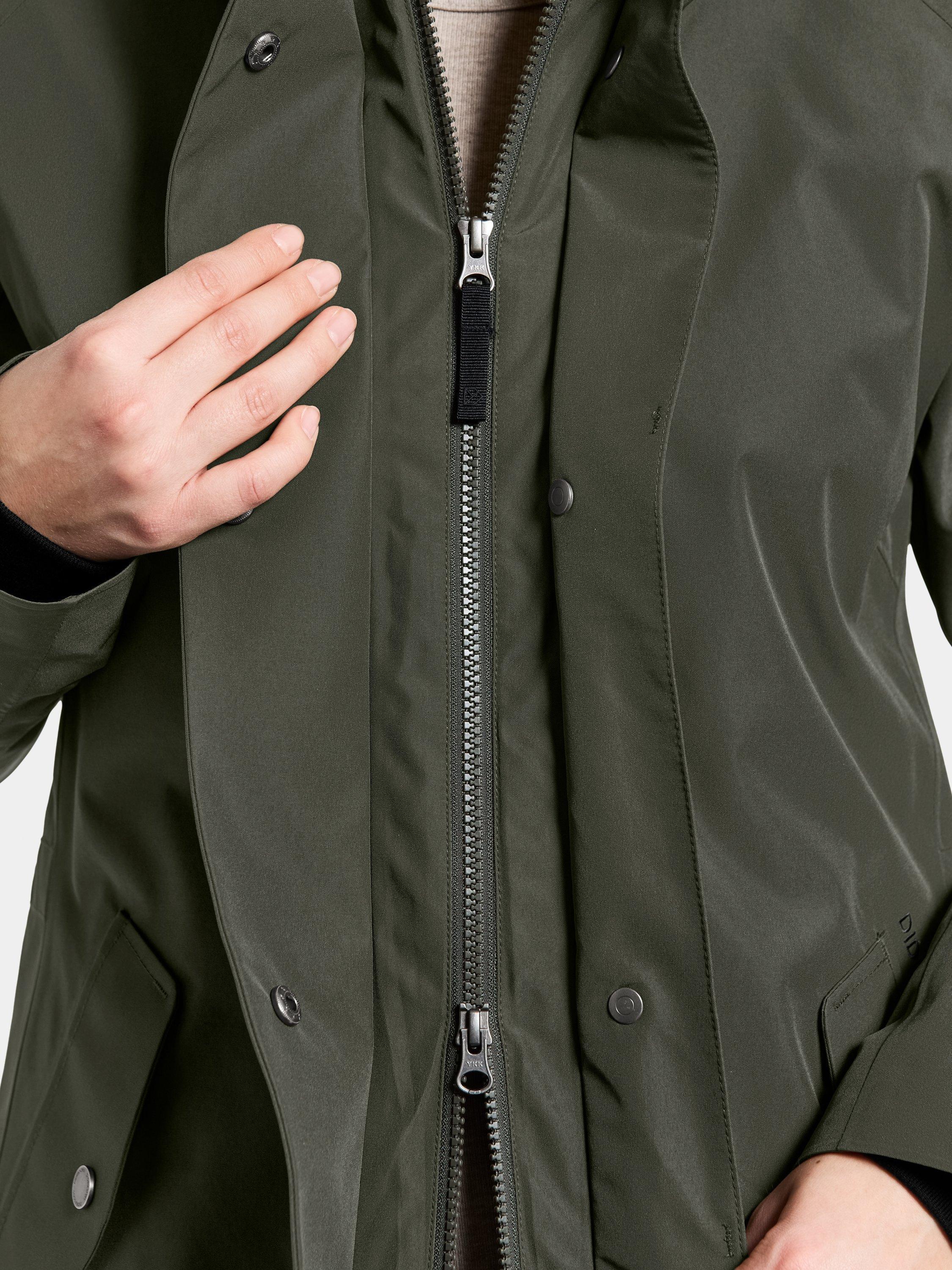 Product image 7 of 10, which shows Didriksons Alana Water & Windproof Parka, Deep Green, 8