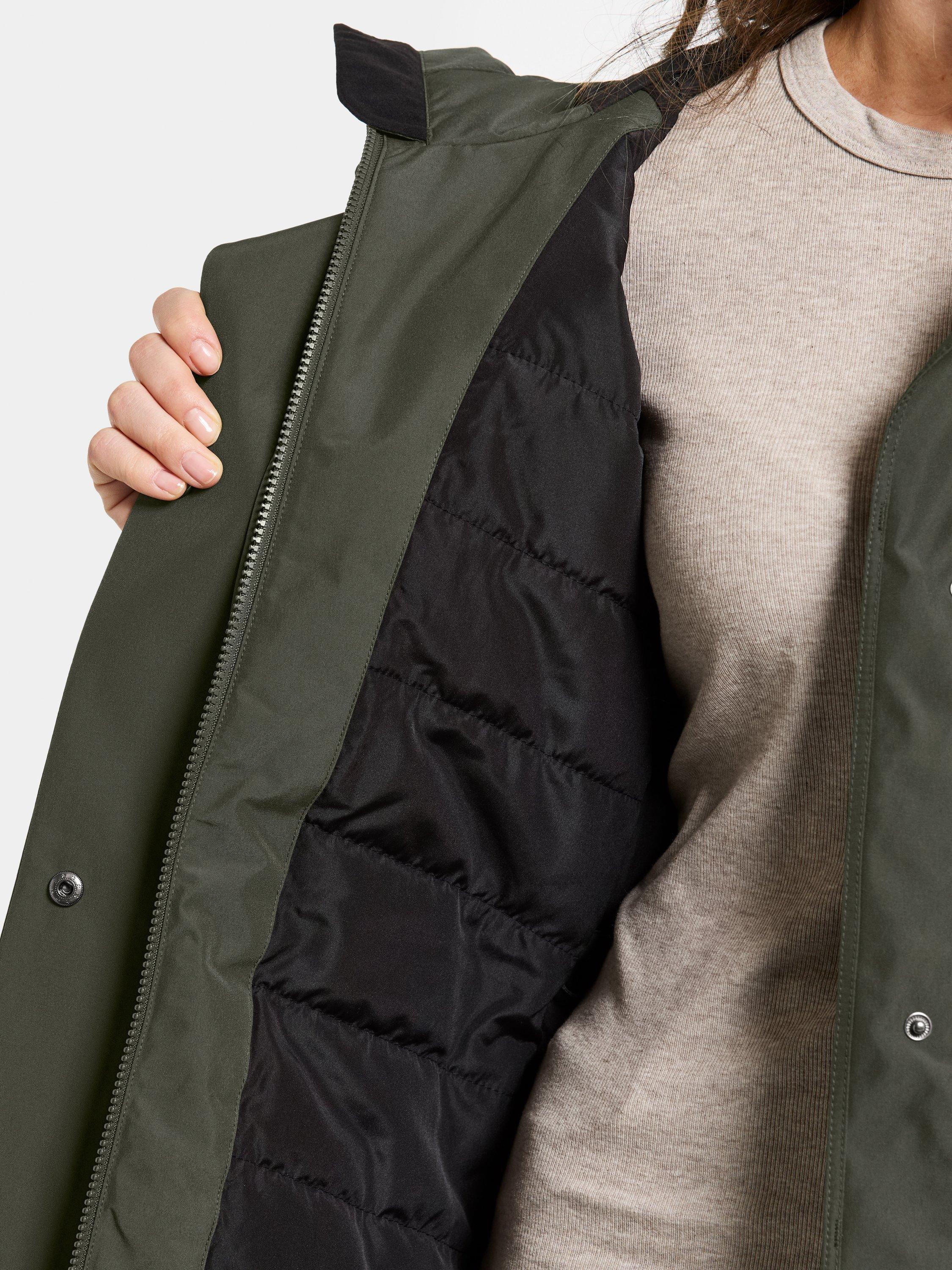 Product image 8 of 10, which shows Didriksons Alana Water & Windproof Parka, Deep Green, 8