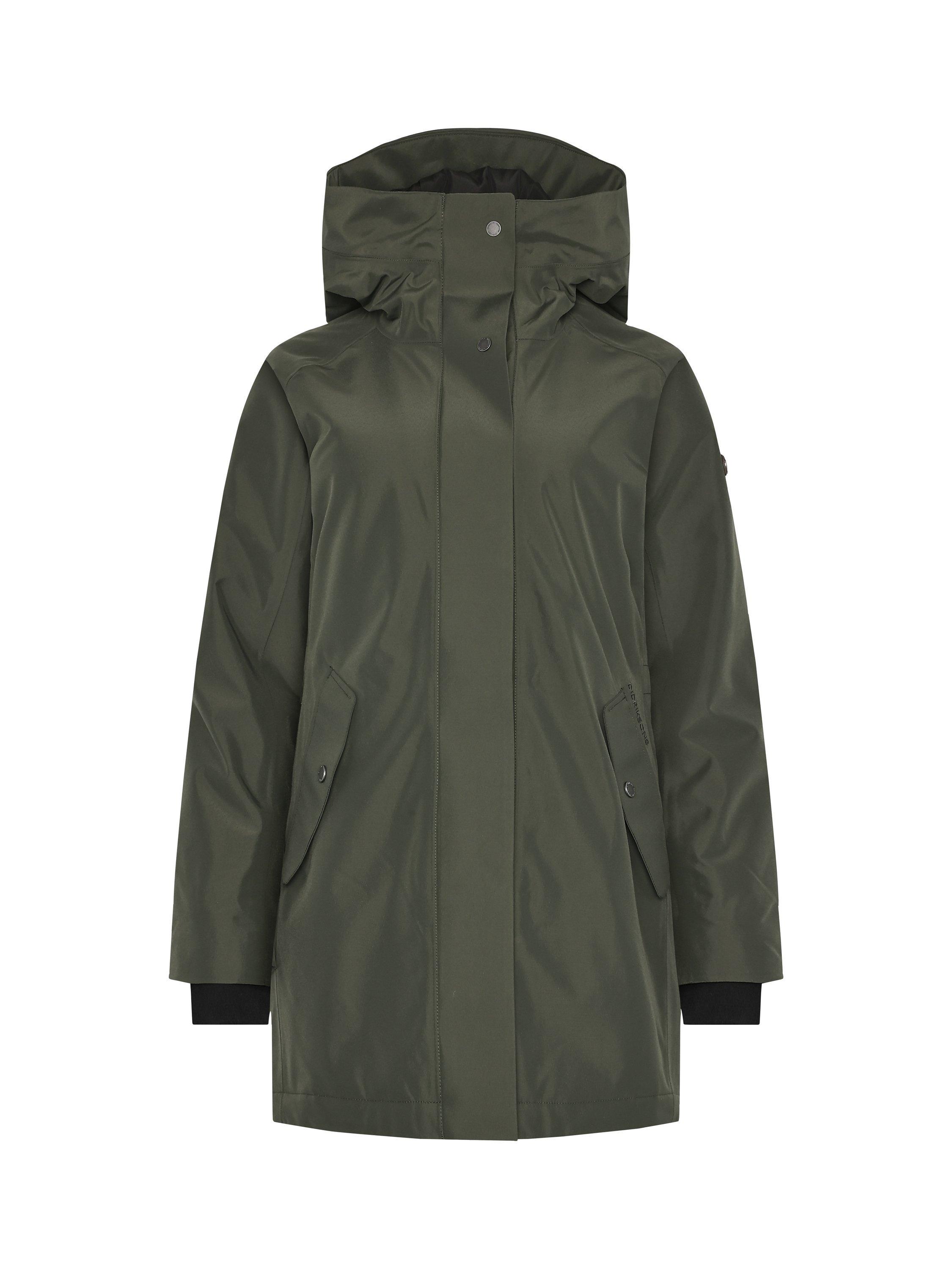 Product image 9 of 10, which shows Didriksons Alana Water & Windproof Parka, Deep Green, 8