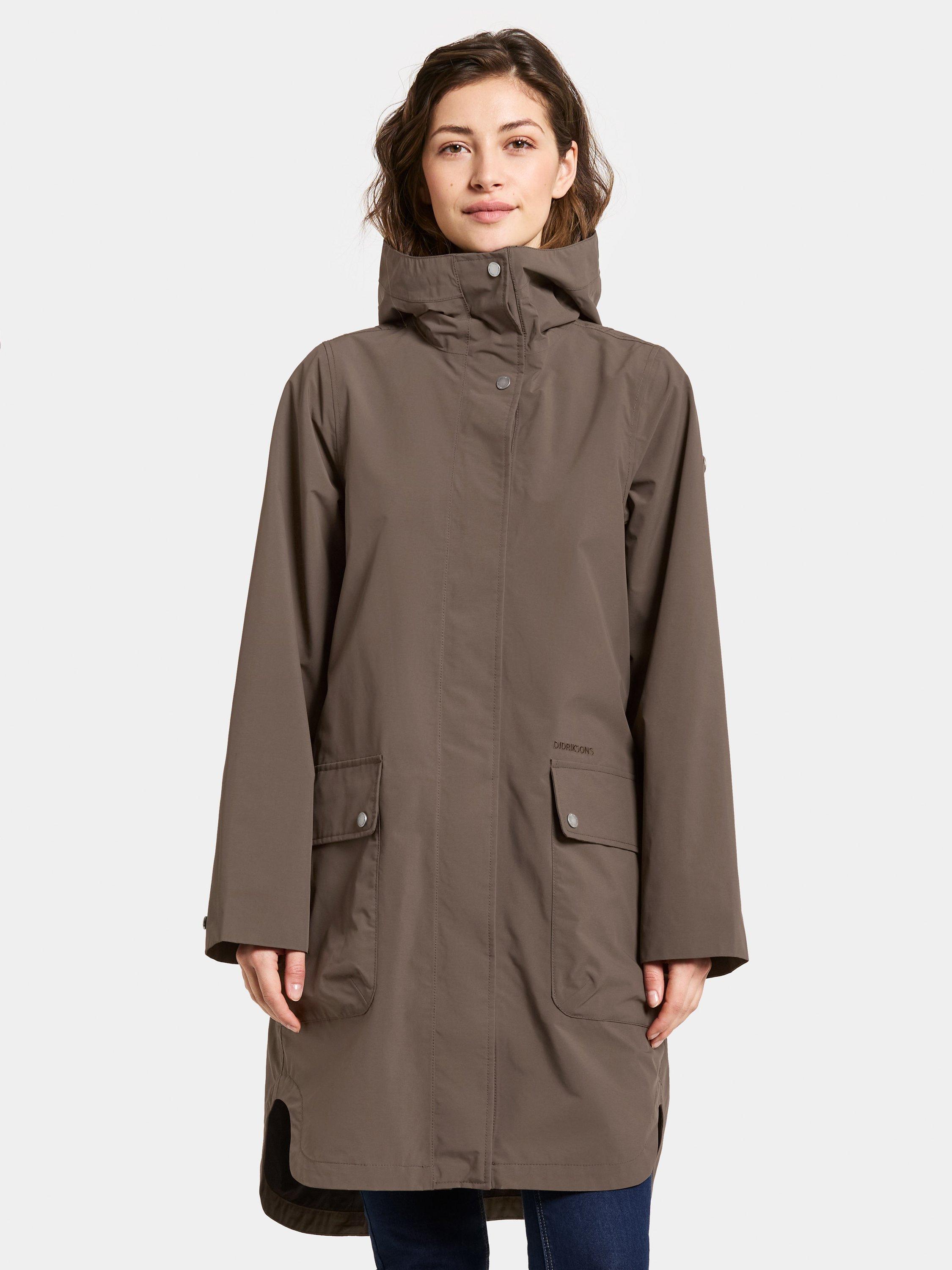Product image 1 of 10, which shows Didriksons Adria Waterproof & Windproof Parka, Mocha Brown, 8