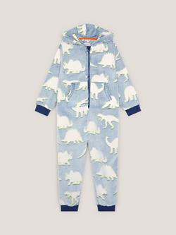Monsoon Kids' Fleece Dinosaur Onesie, Navy, Navy