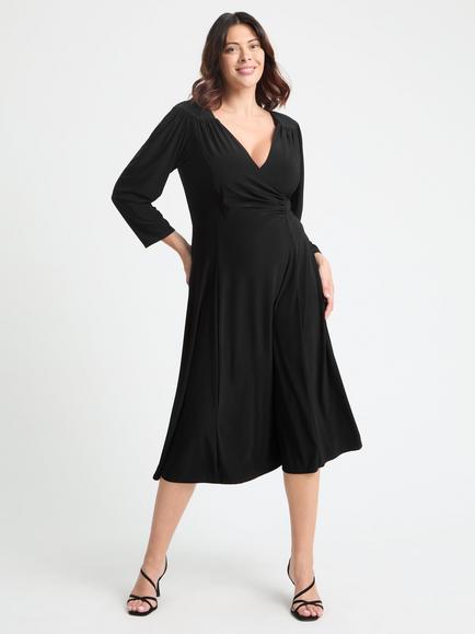 Scarlett & Jo Louise Fit & Flare Midi Dress, Black