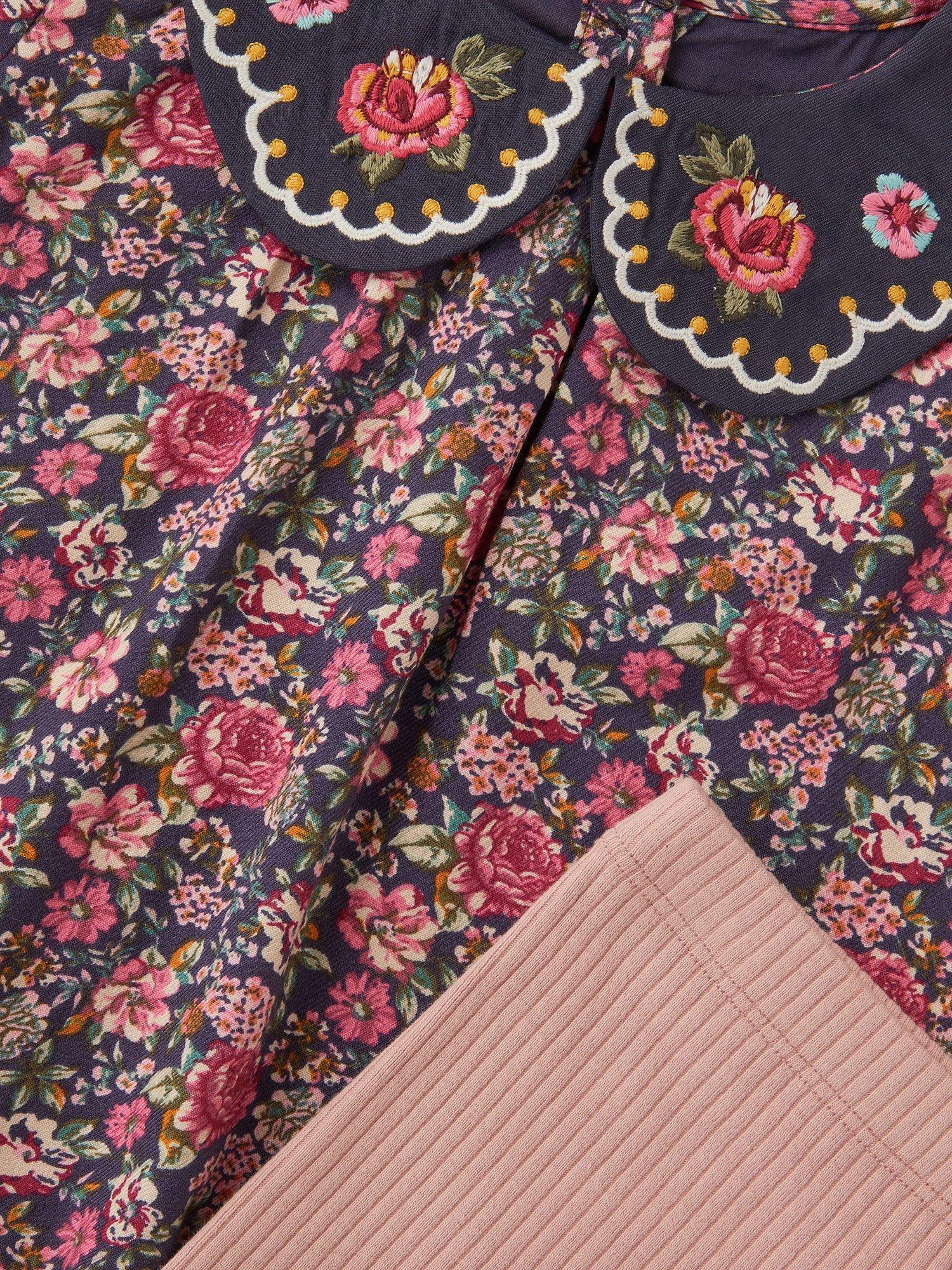 Product image 3 of 3, which shows Monsoon Baby Top and Legging Set, Navy, 3-6 months