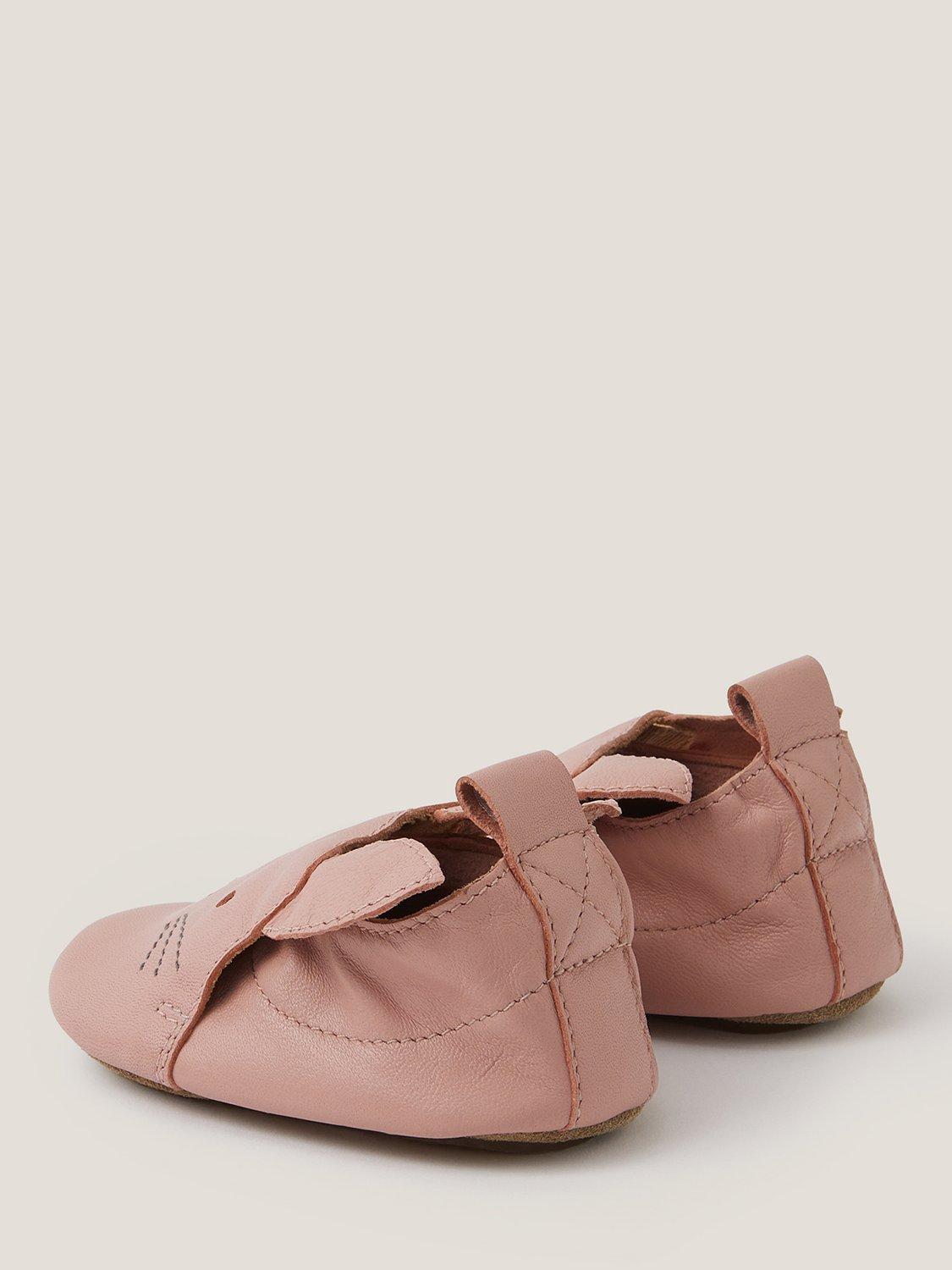 Product image 3 of 3, which shows Monsoon Kids' Leather Novelty Boots, Pink, 0-3 months