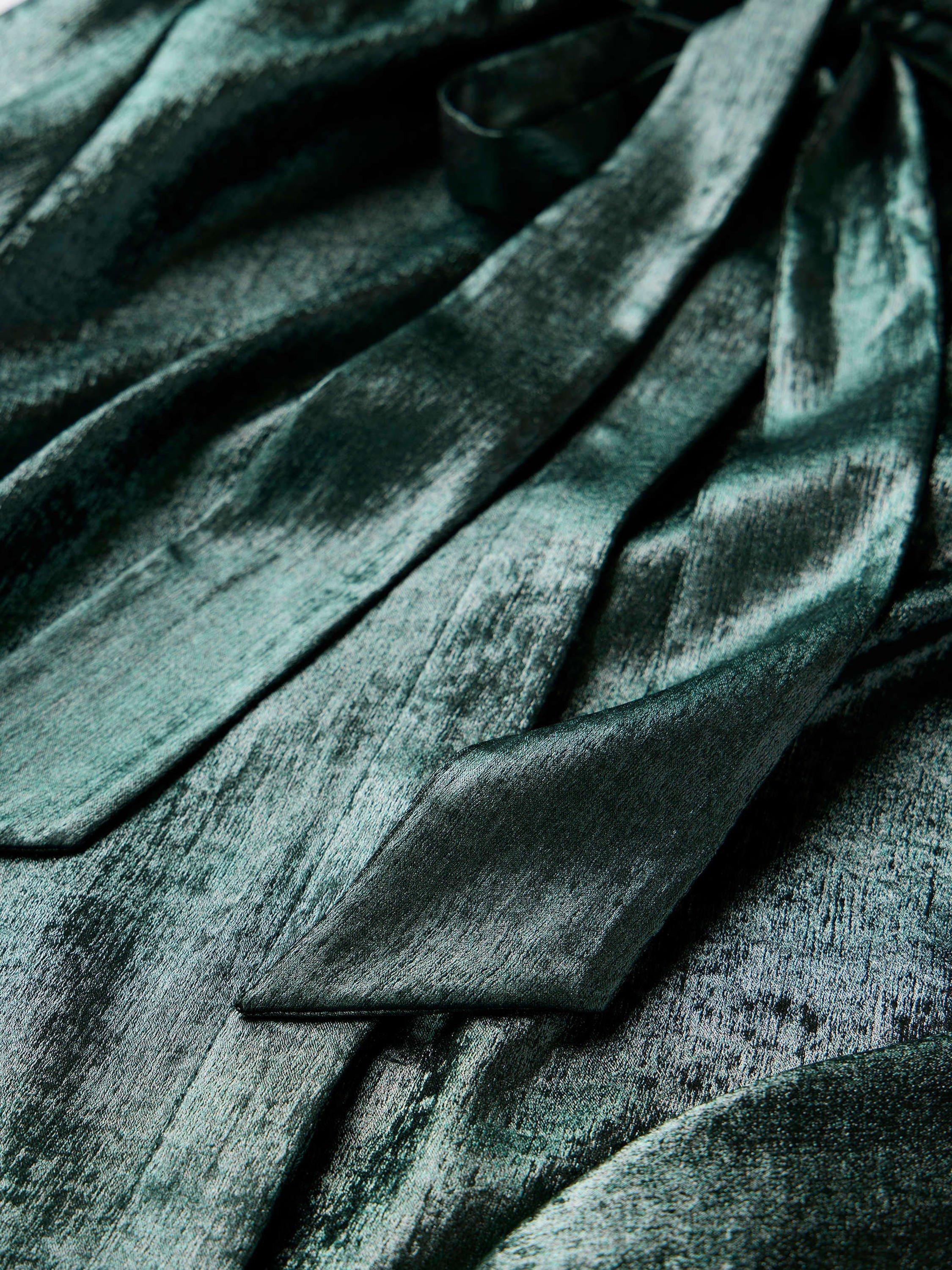 Product image 8 of 8, which shows Mint Velvet Long Sleeve Pussy Bow Blouse, Green, 8