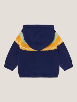 Monsoon Baby Newborn Bear Hoodie, Green/Multi - view 2, Green/Multi