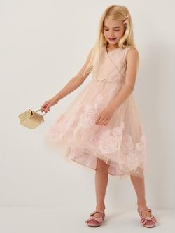 Monsoon Kids' Glinda Party Dress, Pink, Pink