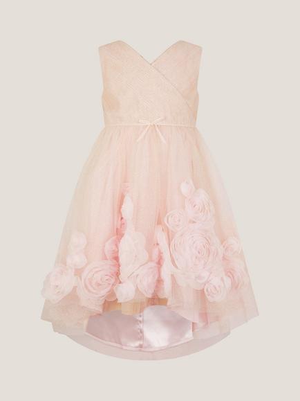 Monsoon Kids' Glinda Party Dress, Pink - view 2, Pink
