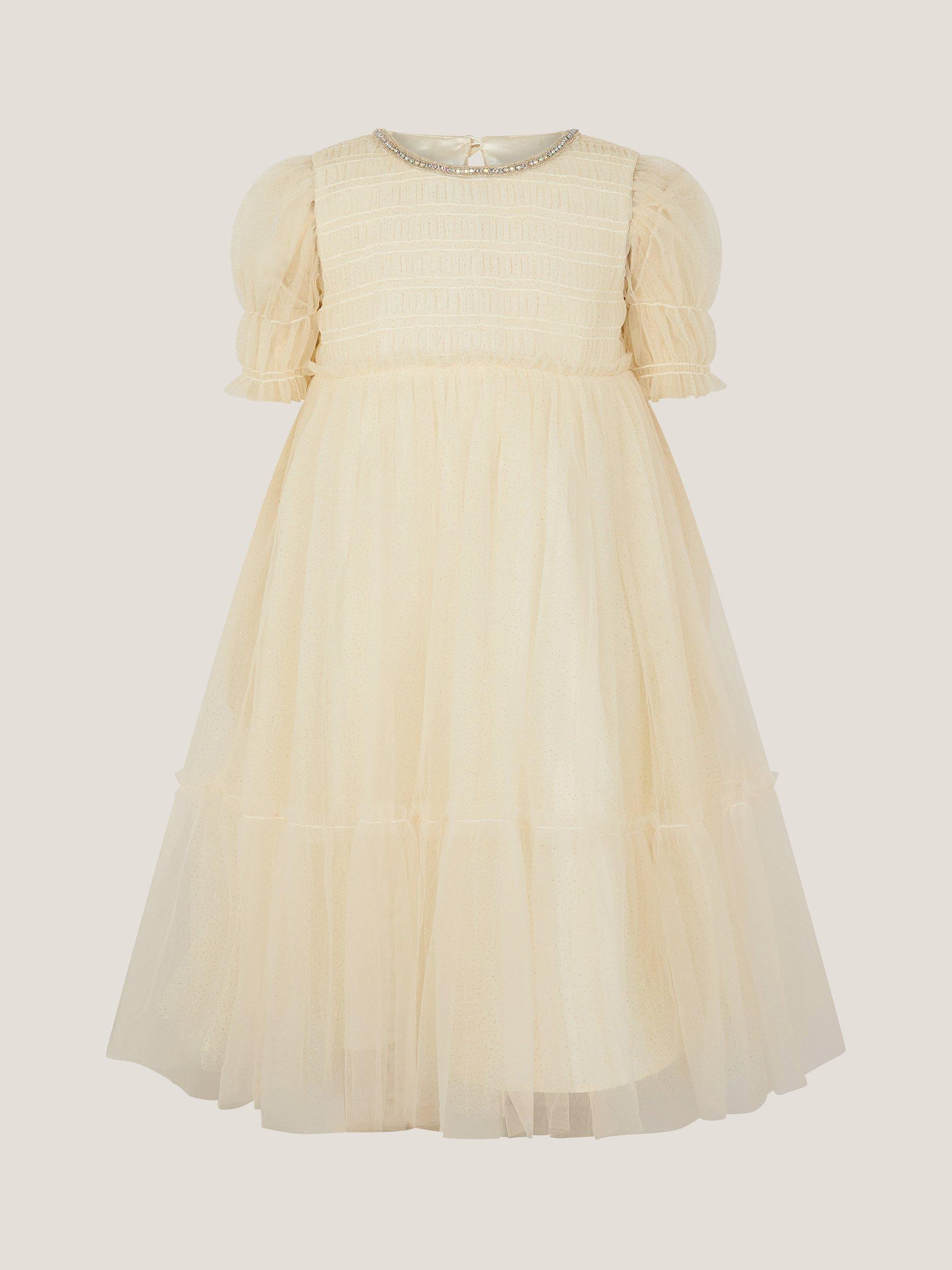 sachin and babi light blue dress Tulle dress with embroidery Color nude - RESERVED