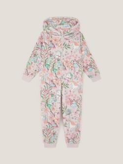 Monsoon Kids' Unicorn Hooded Fairy Onesie, Pink - view 2, Pink