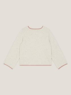 Monsoon Kids' Unicorn Bomber Jacket, Ivory - view 2, Ivory